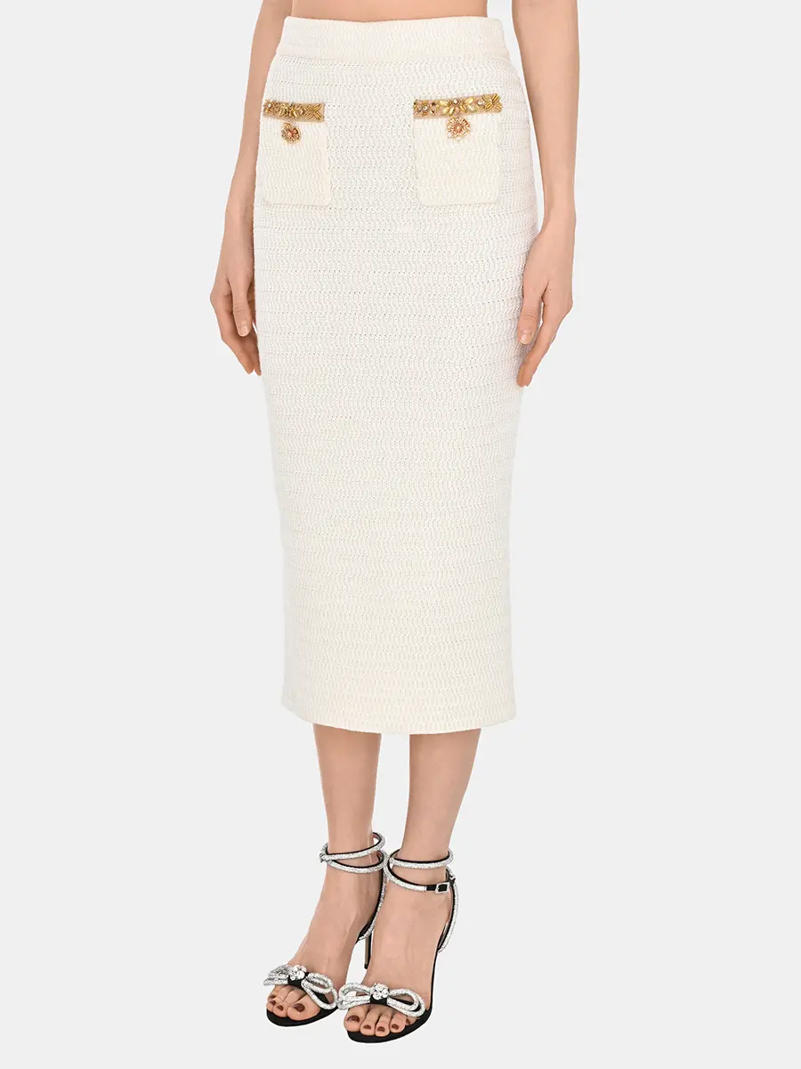 Юбка однотонная