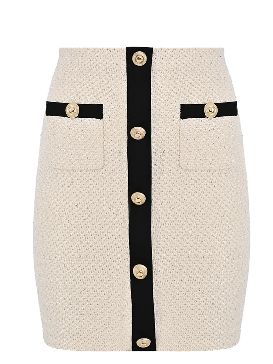 Юбка с пайетками