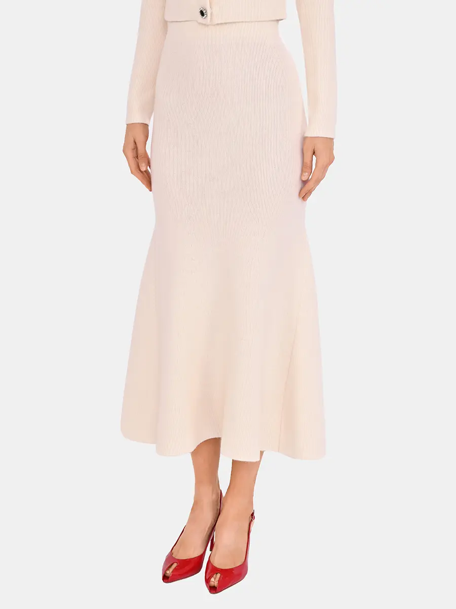 Юбка однотонная