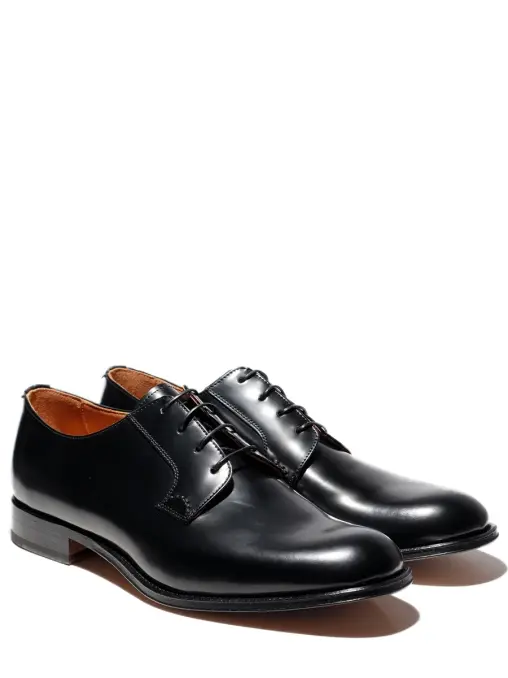 Дерби кожаные Shiny Black MASTERSUIT