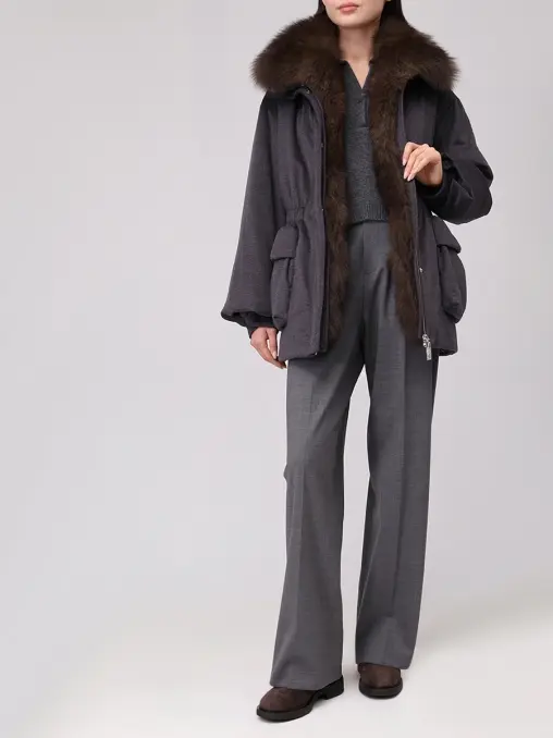 Парка пуховая Parka Winter Muse Dark Grey ARGENTUM BRAND