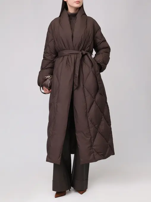 Пальто пуховое Soft Air Chocolate Down Coat ARGENTUM BRAND