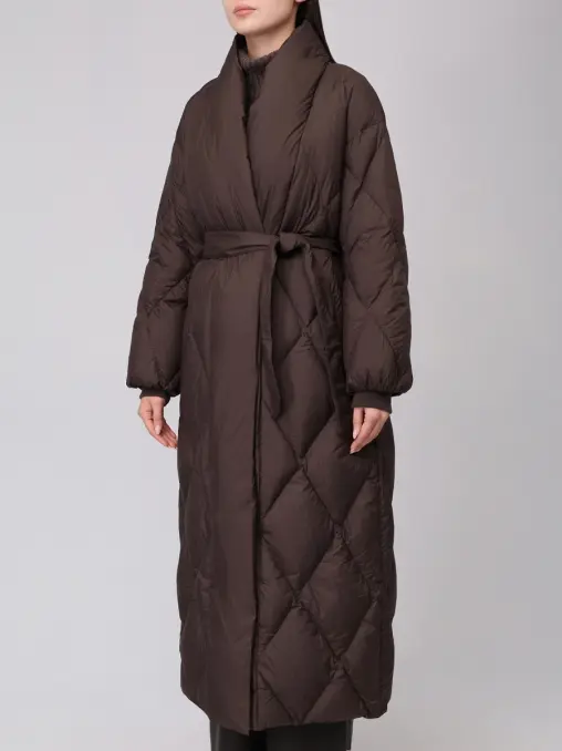 Пальто пуховое Soft Air Chocolate Down Coat ARGENTUM BRAND