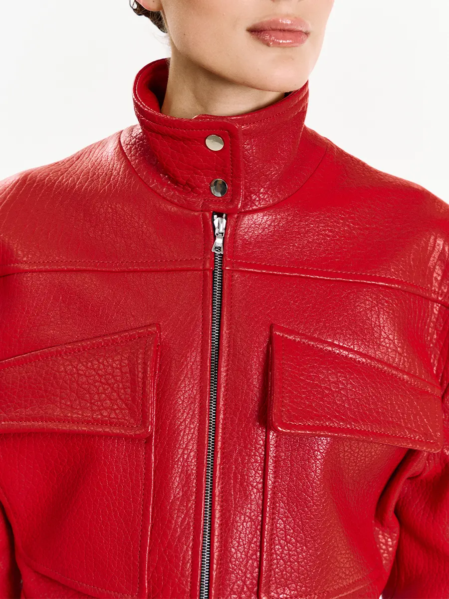 Куртка кожаная