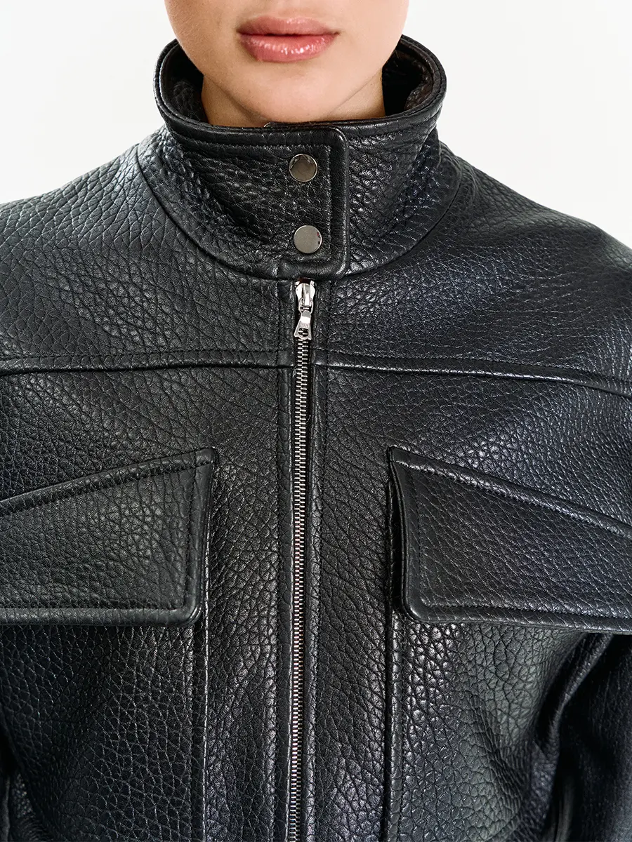 Куртка кожаная