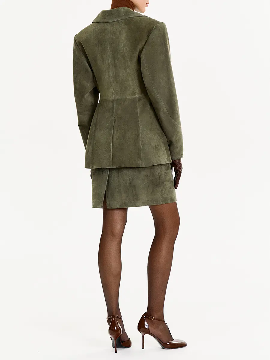 Пиджак замшевый