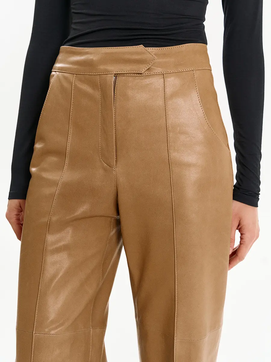 Брюки кожаные