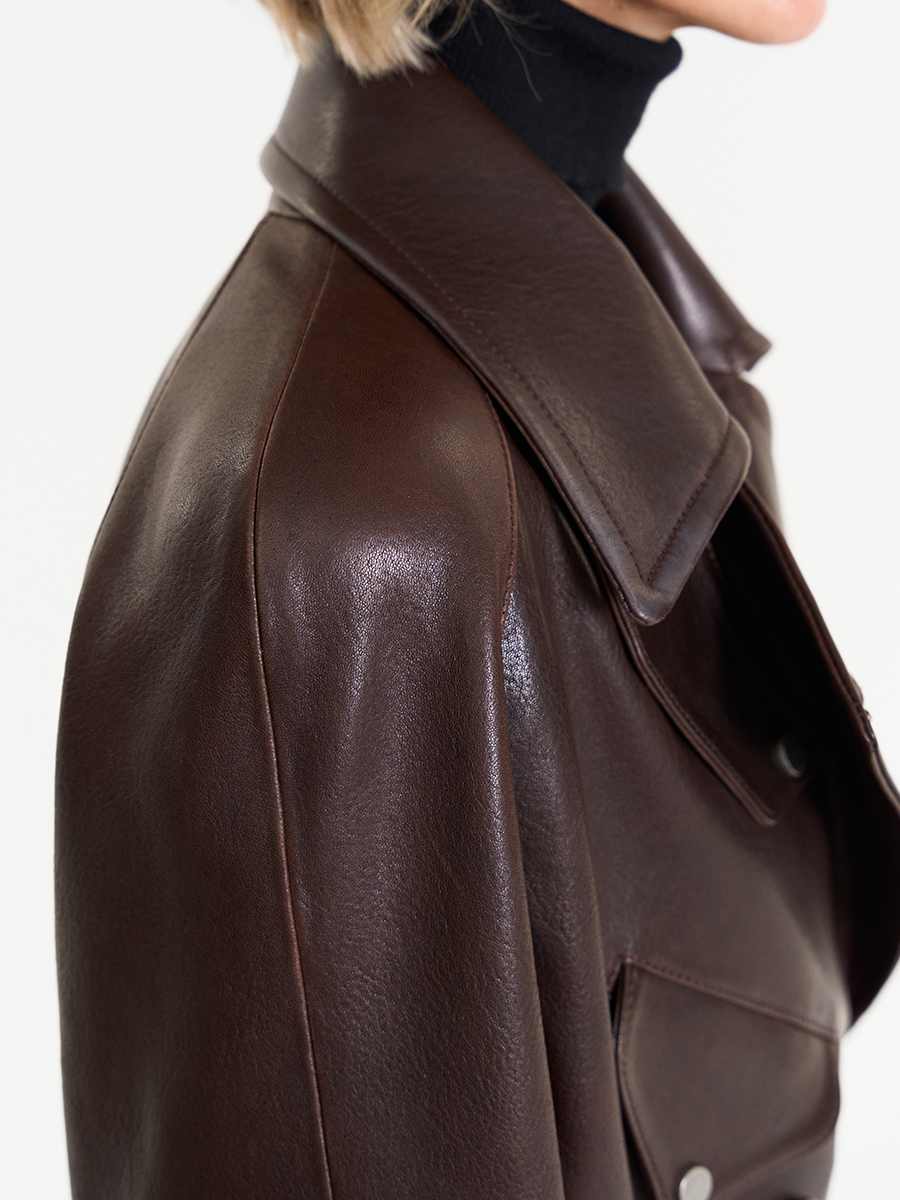 Куртка кожаная