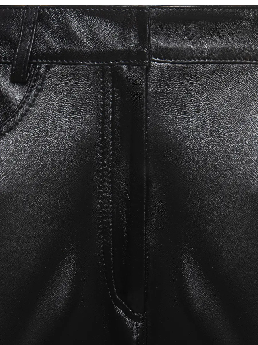 Брюки кожаные