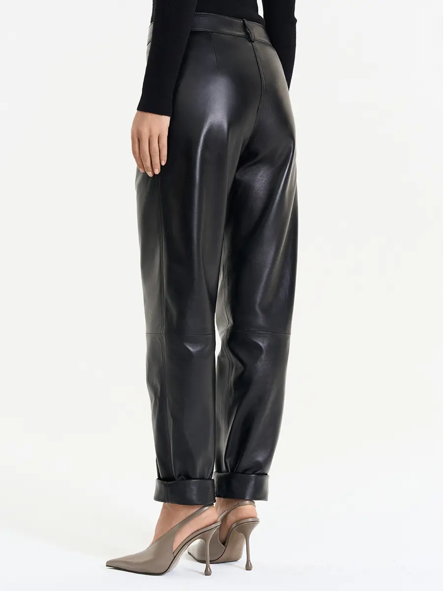 Брюки кожаные