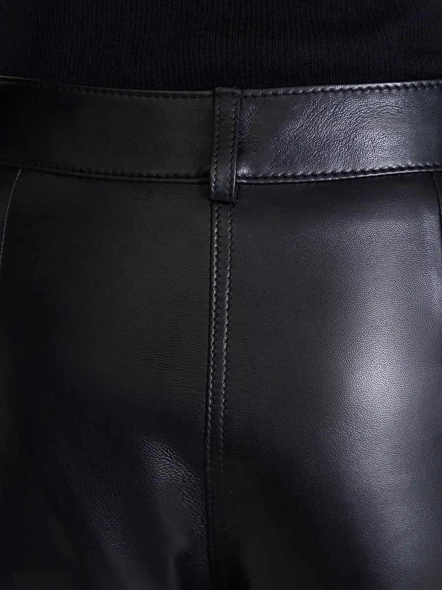 Брюки кожаные