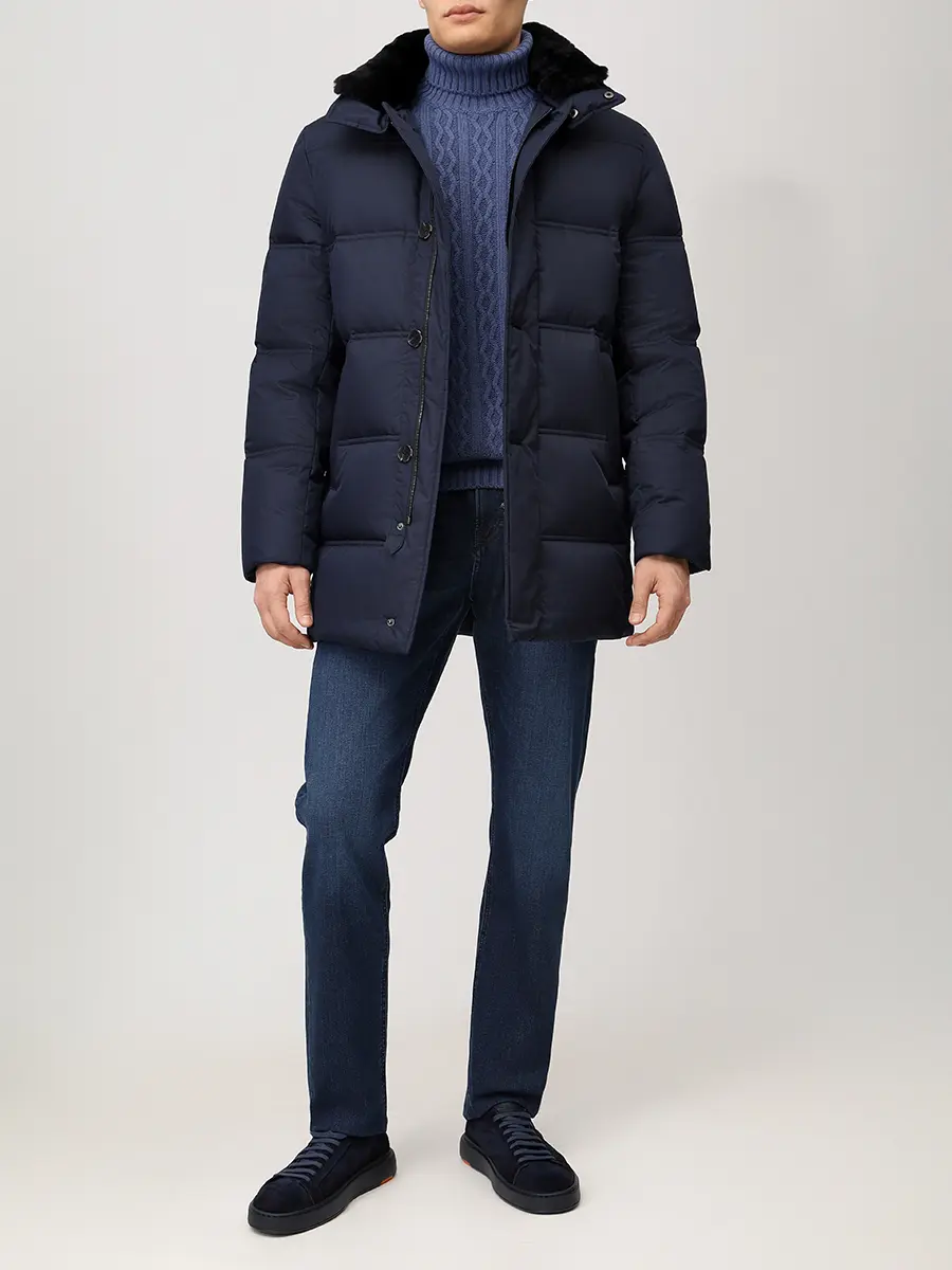 Пуховик стеганый