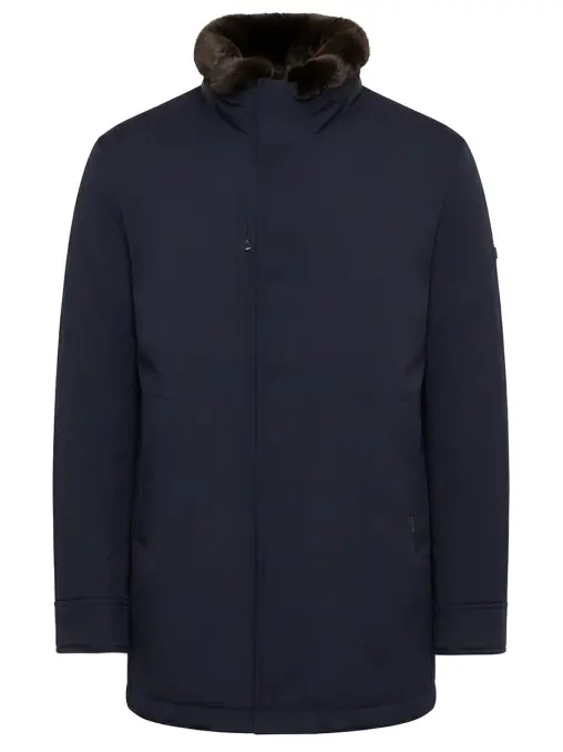 Пуховик однотонный BAURELI R