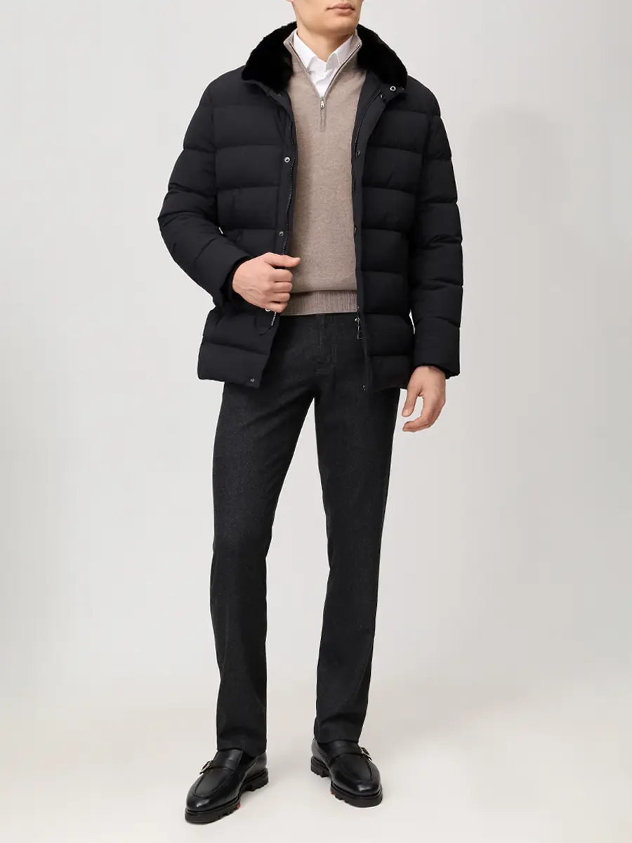 Пуховик стеганый