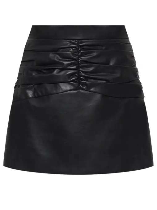 Юбка кожаная Vendome mini WHITE LILY
