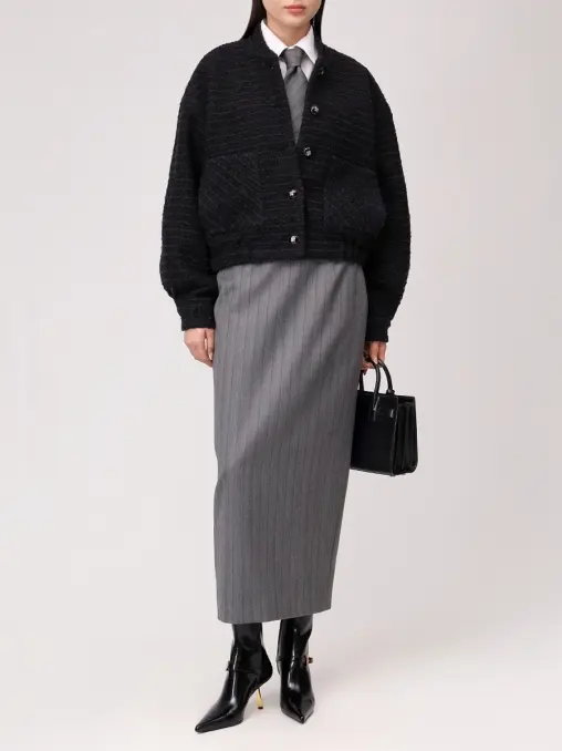 Бомбер Lys твидовый WHITE LILY