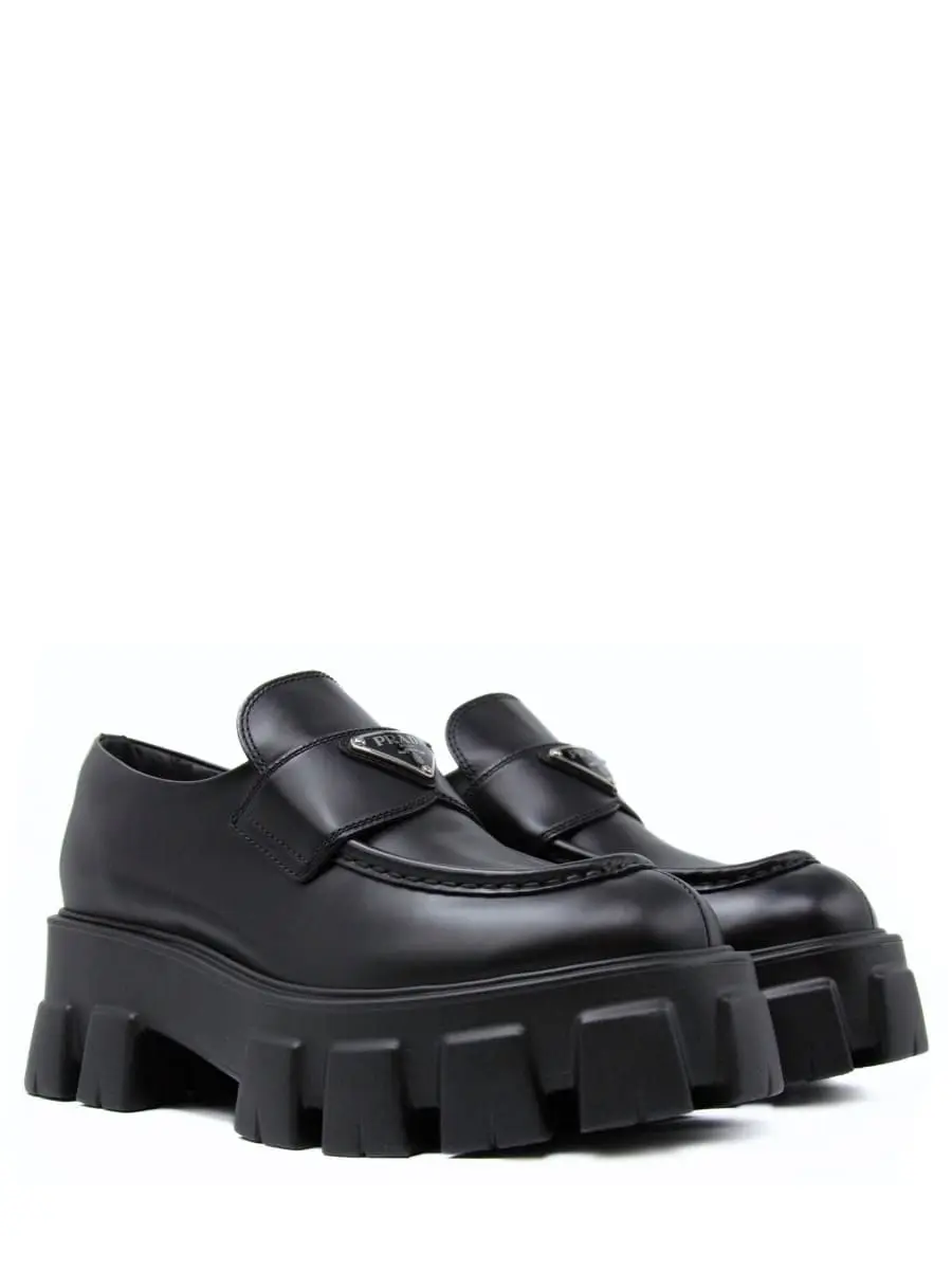 Лоферы кожаные