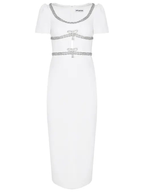 Платье с декором SELF-PORTRAIT