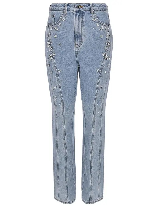 Джинсы хлопковые SELF-PORTRAIT