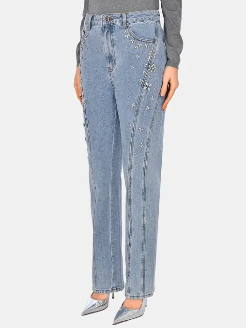 Джинсы хлопковые SELF-PORTRAIT