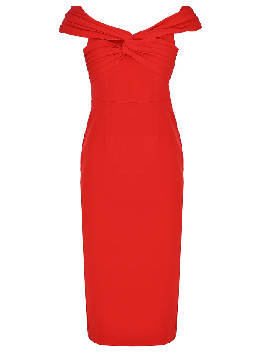 Платье однотонное