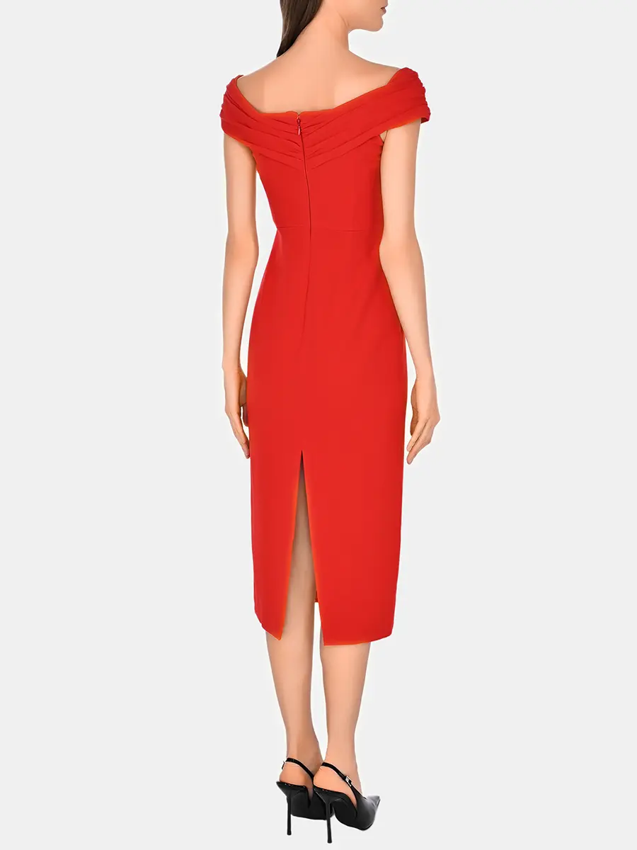 Платье однотонное