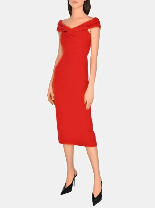 Платье однотонное SELF-PORTRAIT