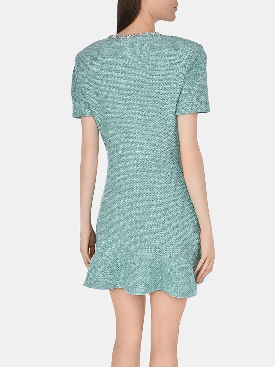 Платье однотонное