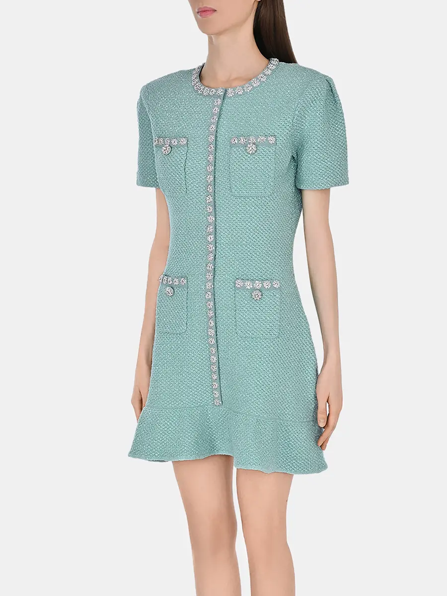 Платье однотонное