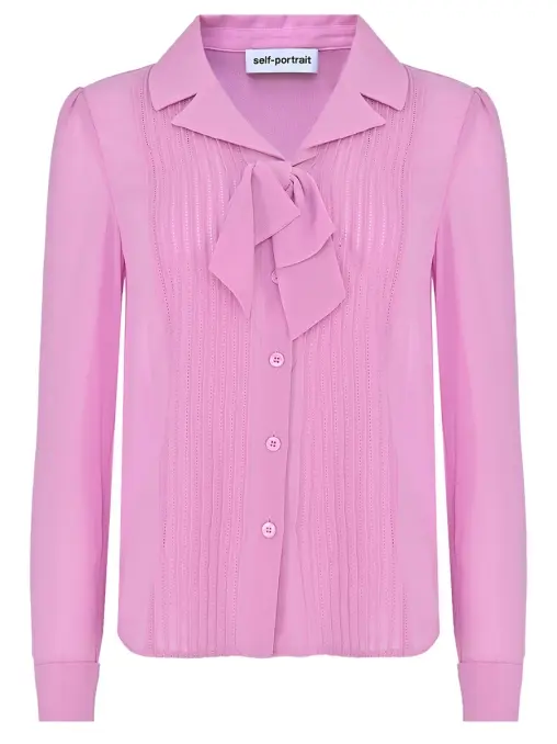 Блуза однотонная SELF-PORTRAIT