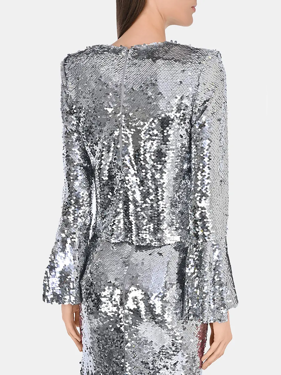 Блуза с пайетками