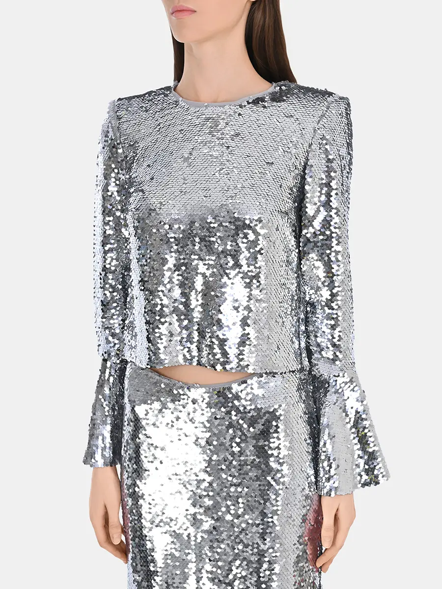 Блуза с пайетками