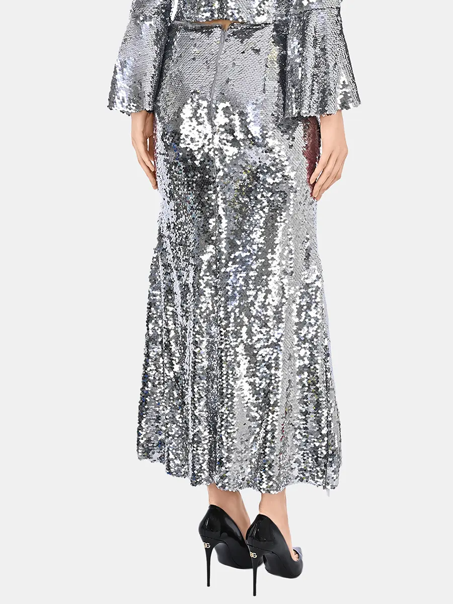 Юбка с пайетками
