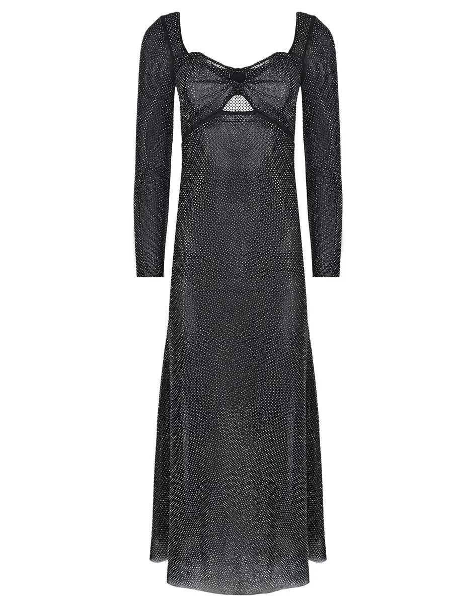 Платье со стразами