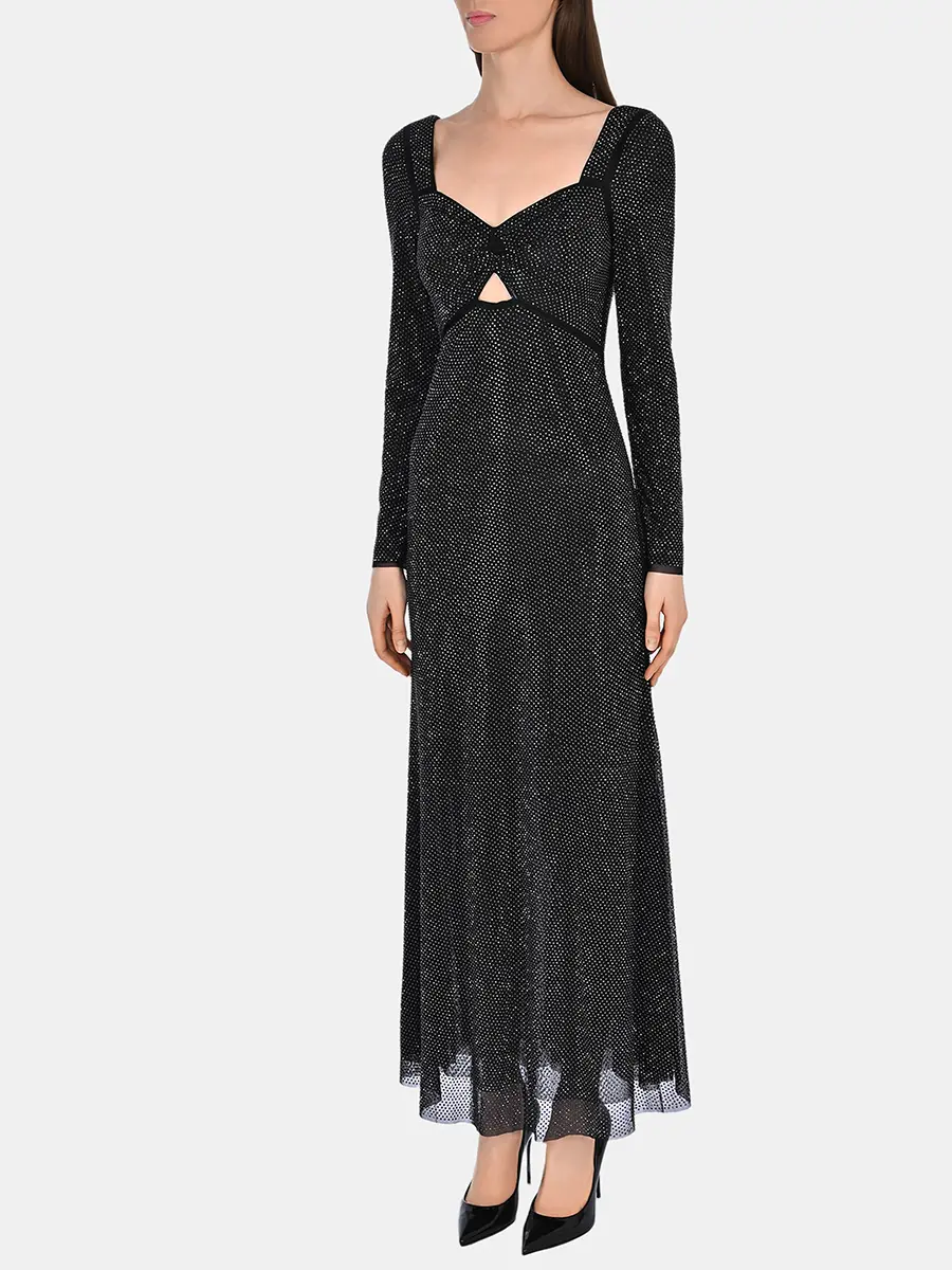 Платье со стразами