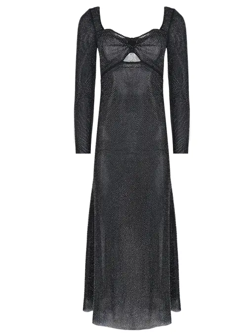 Платье со стразами SELF-PORTRAIT