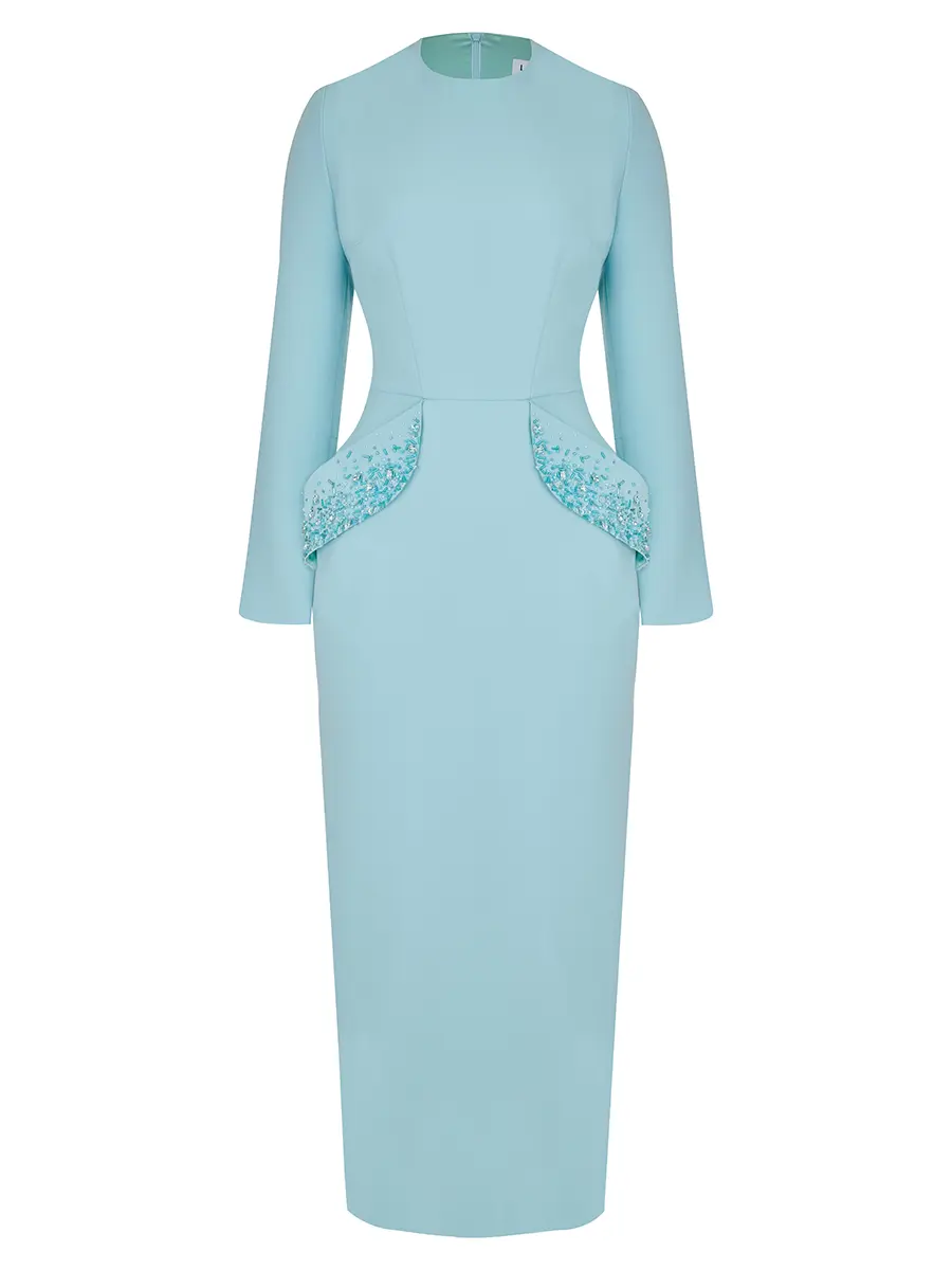 Платье однотонное