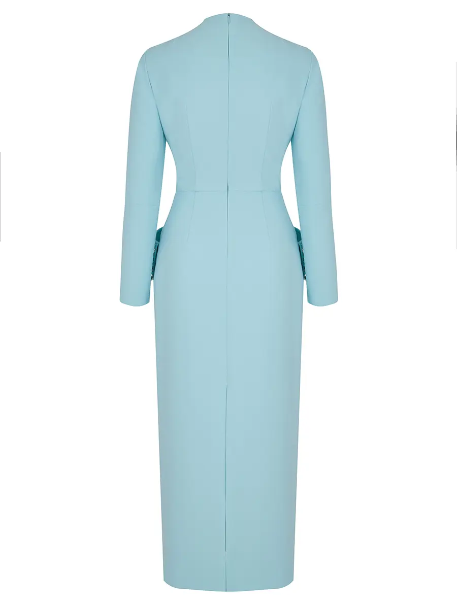 Платье однотонное