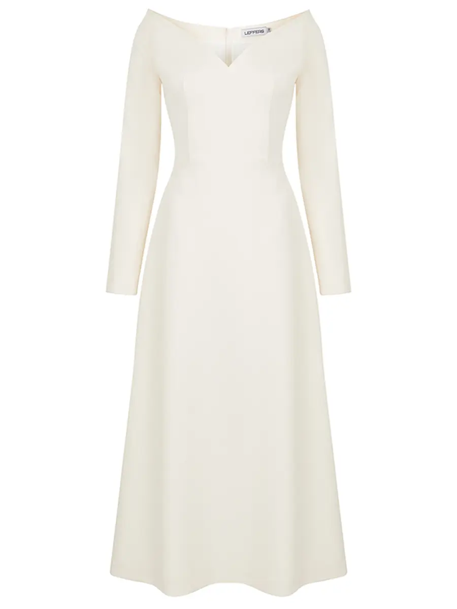 Платье однотонное