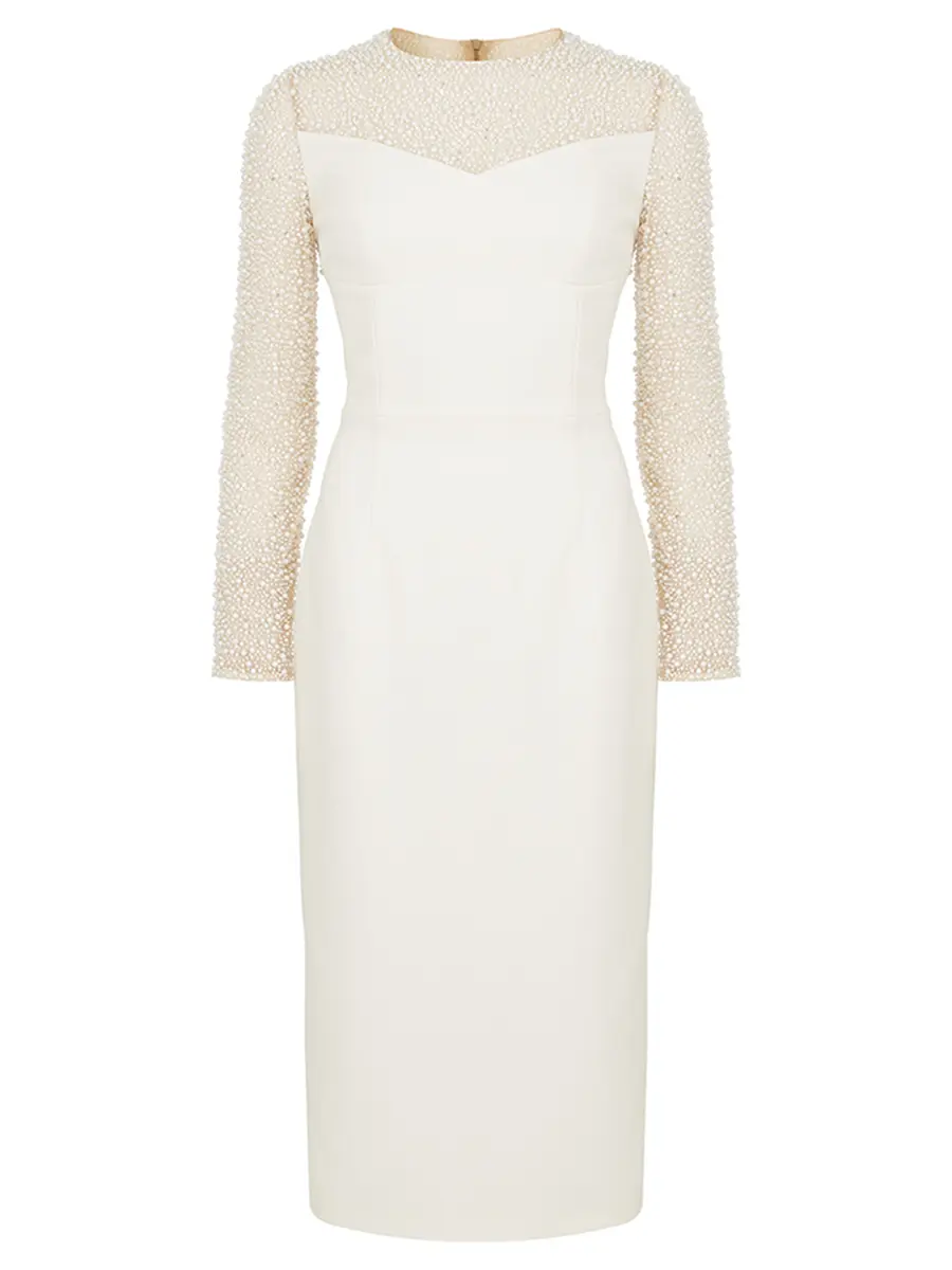 Платье с жемчугом