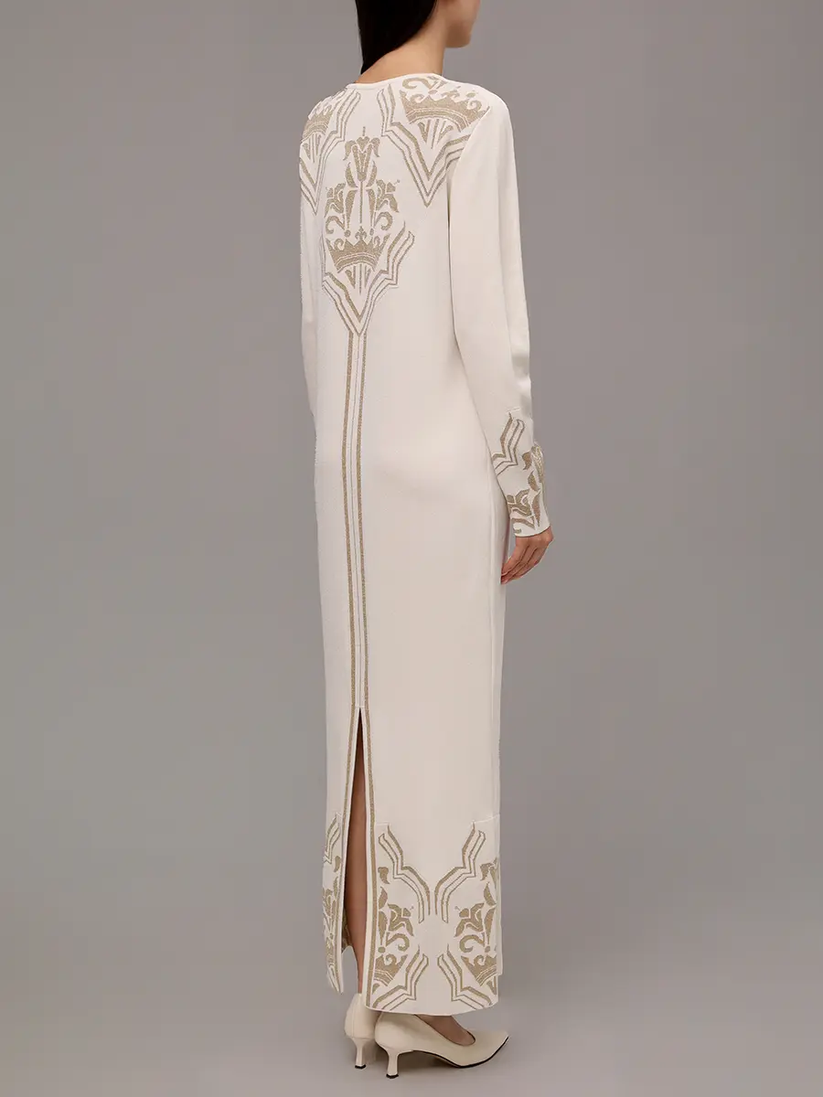 Платье шелковое