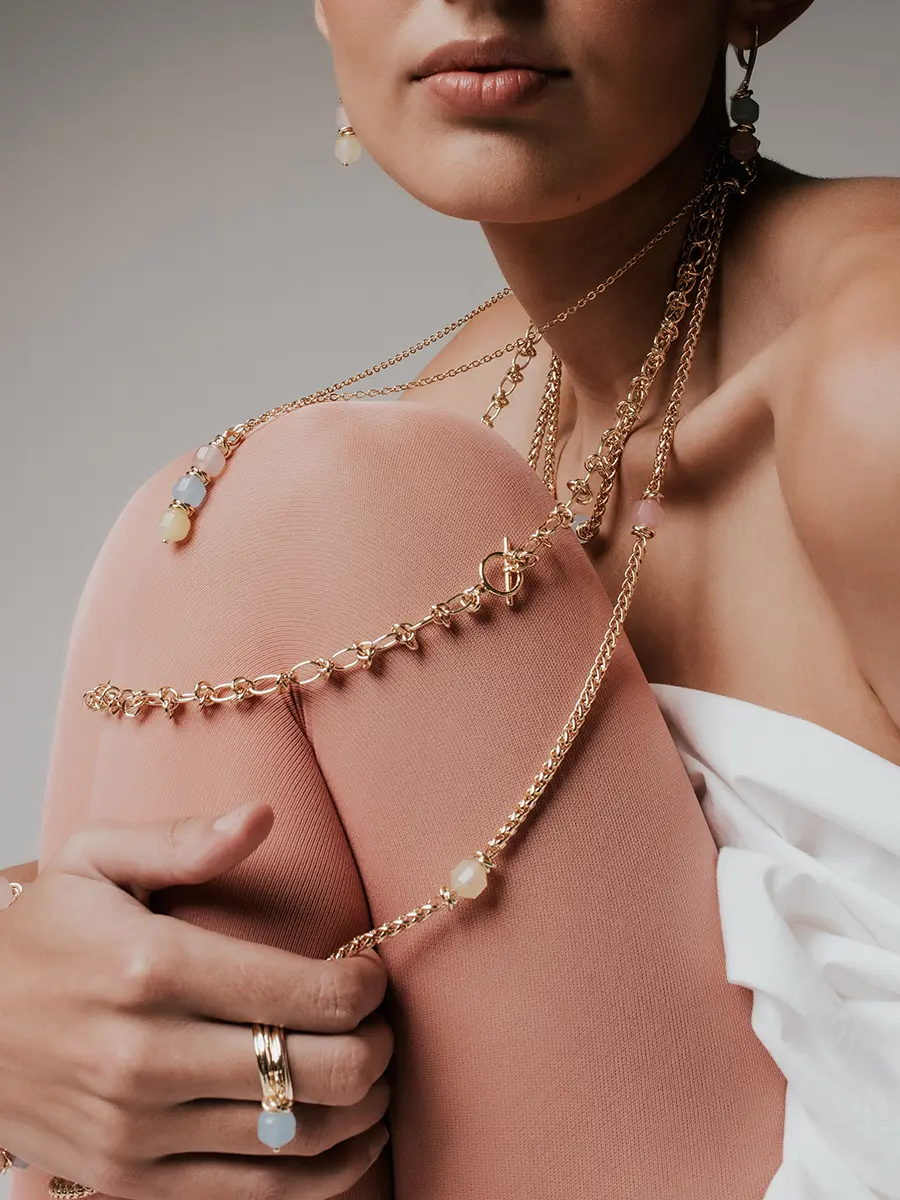 Цепь с бериллами