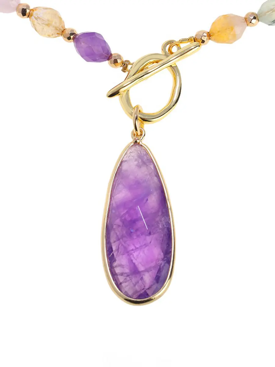 Колье из  микса камней