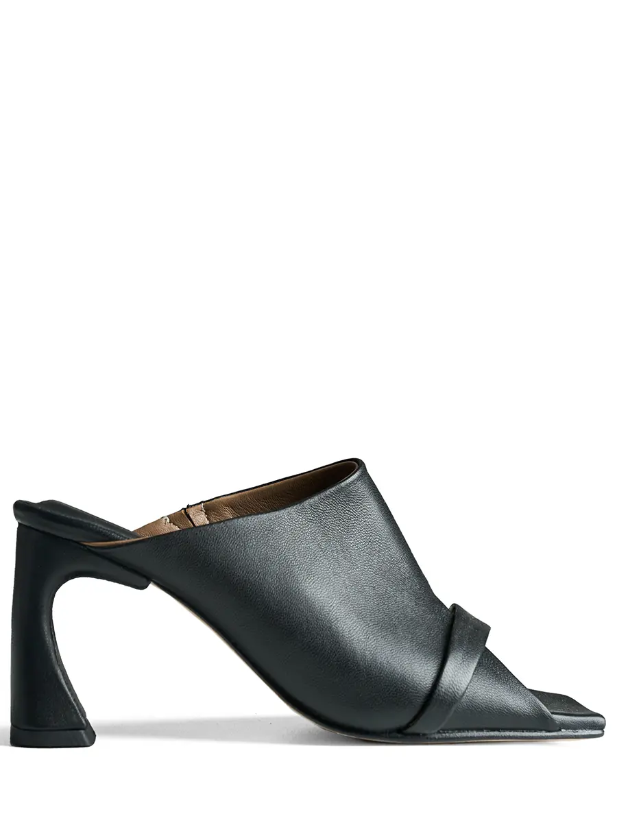 Мюли кожаные