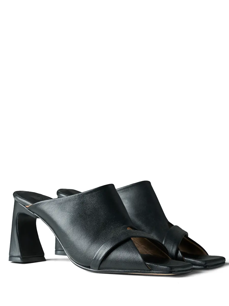 Мюли кожаные