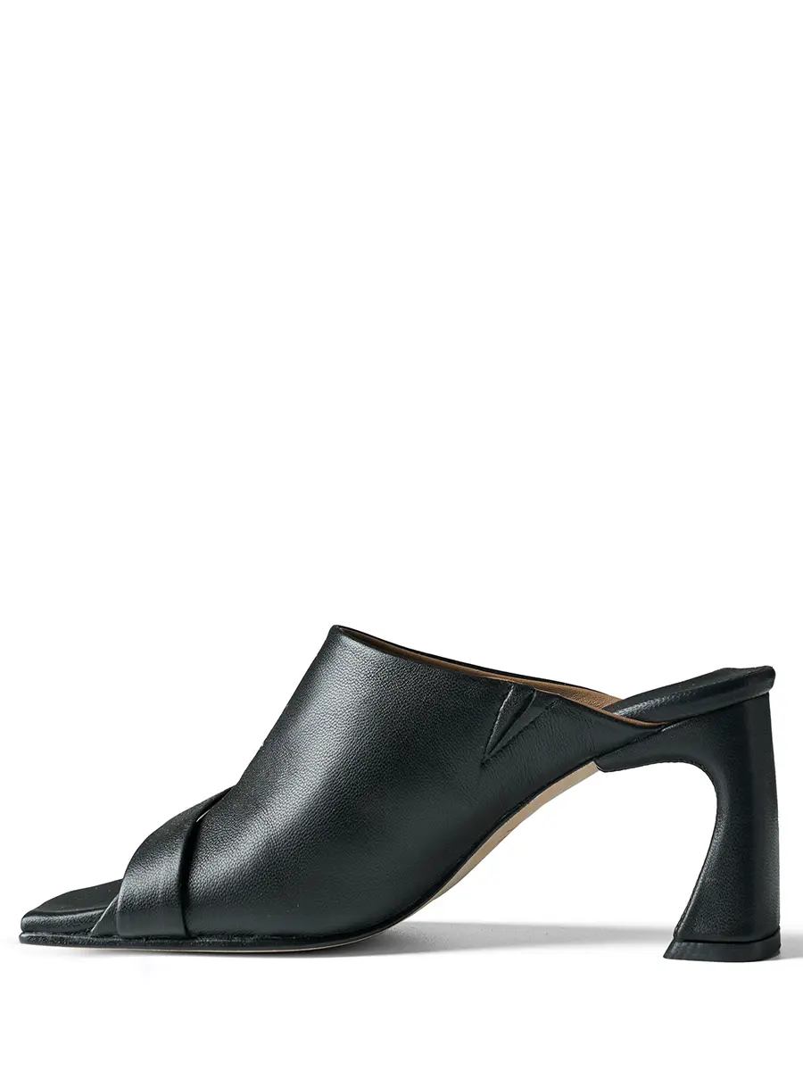 Мюли кожаные