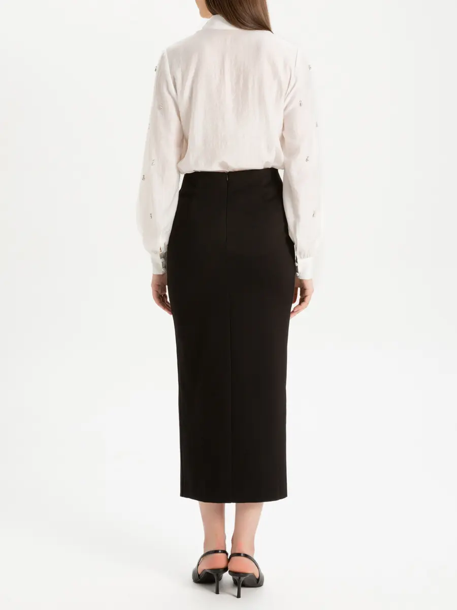 Юбка однотонная