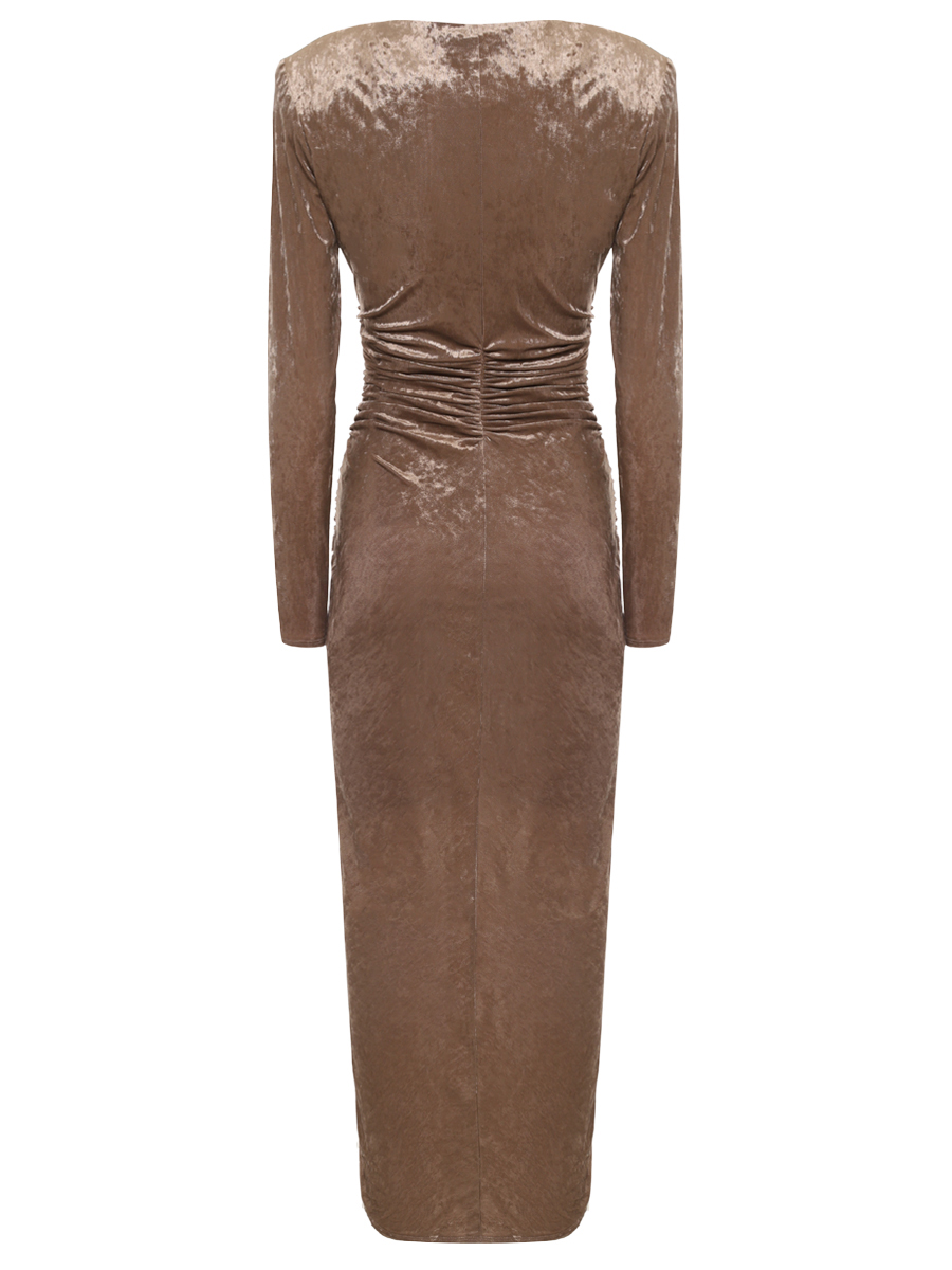 Платье однотонное