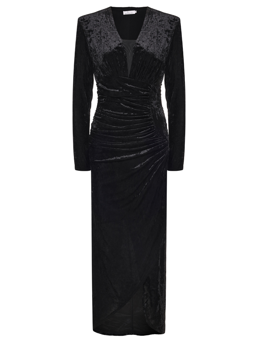 Платье однотонное