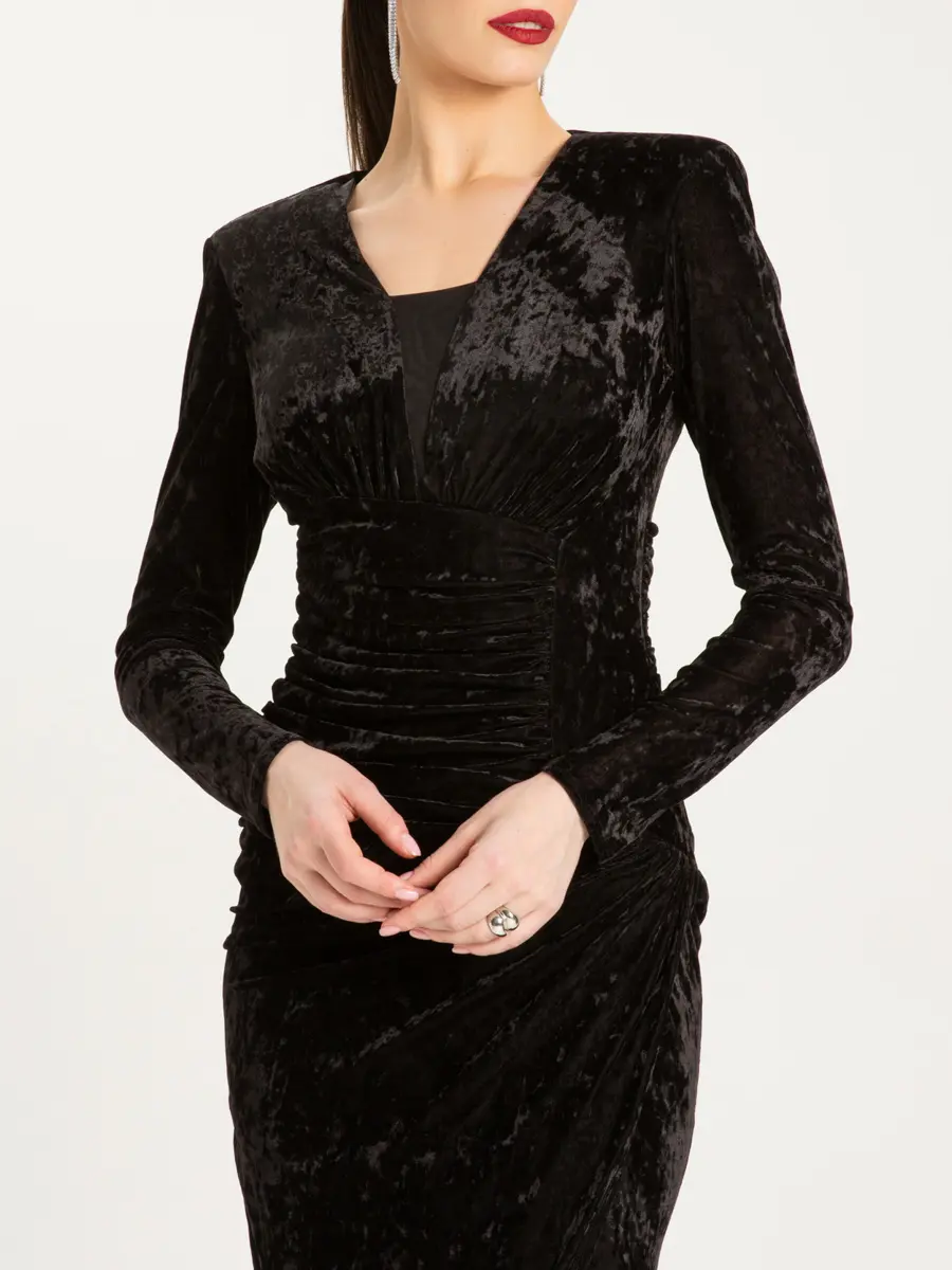 Платье однотонное